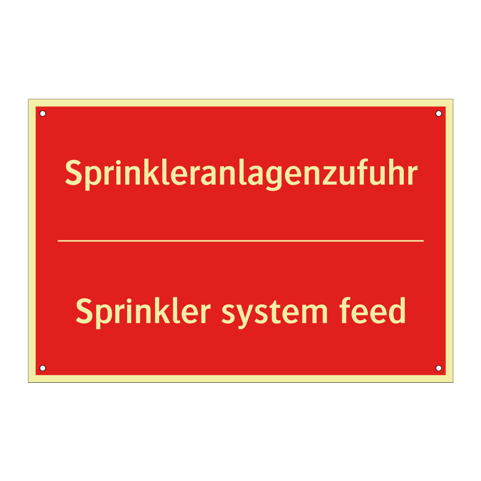 Sprinkleranlagenzufuhr - Sprinkler system feed