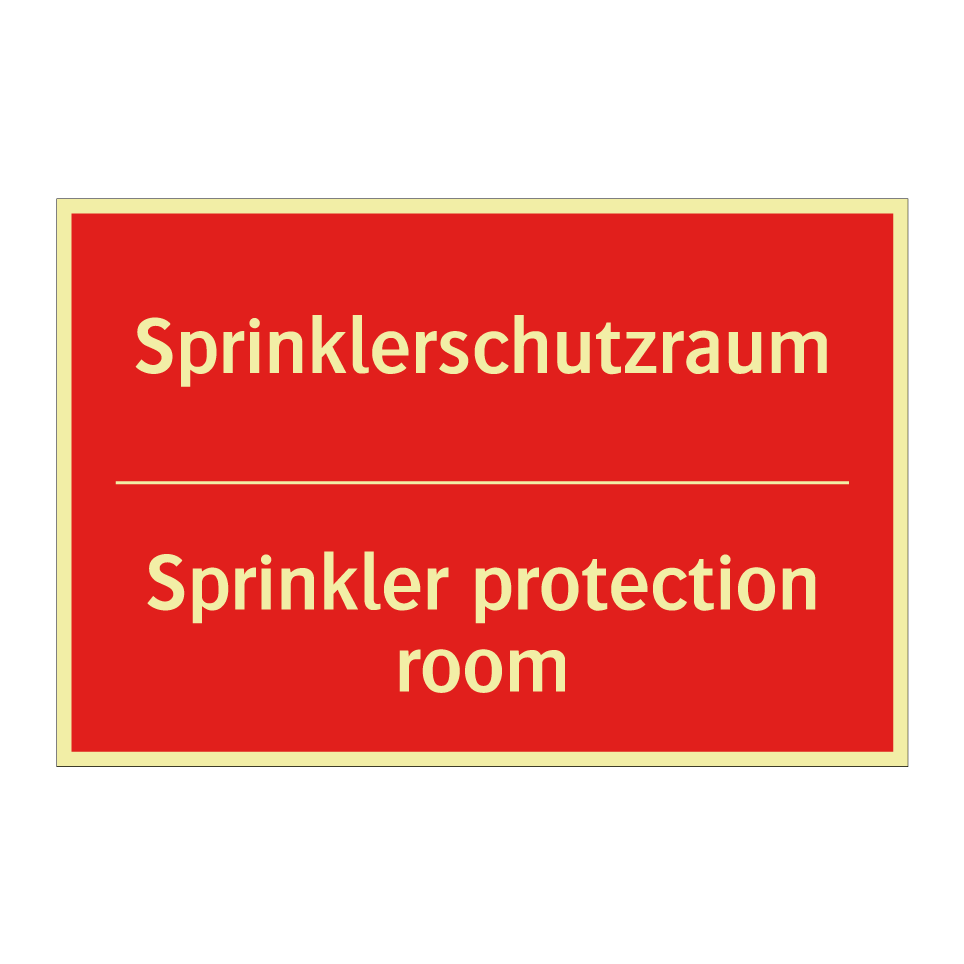 Sprinklerschutzraum - Sprinkler protection room