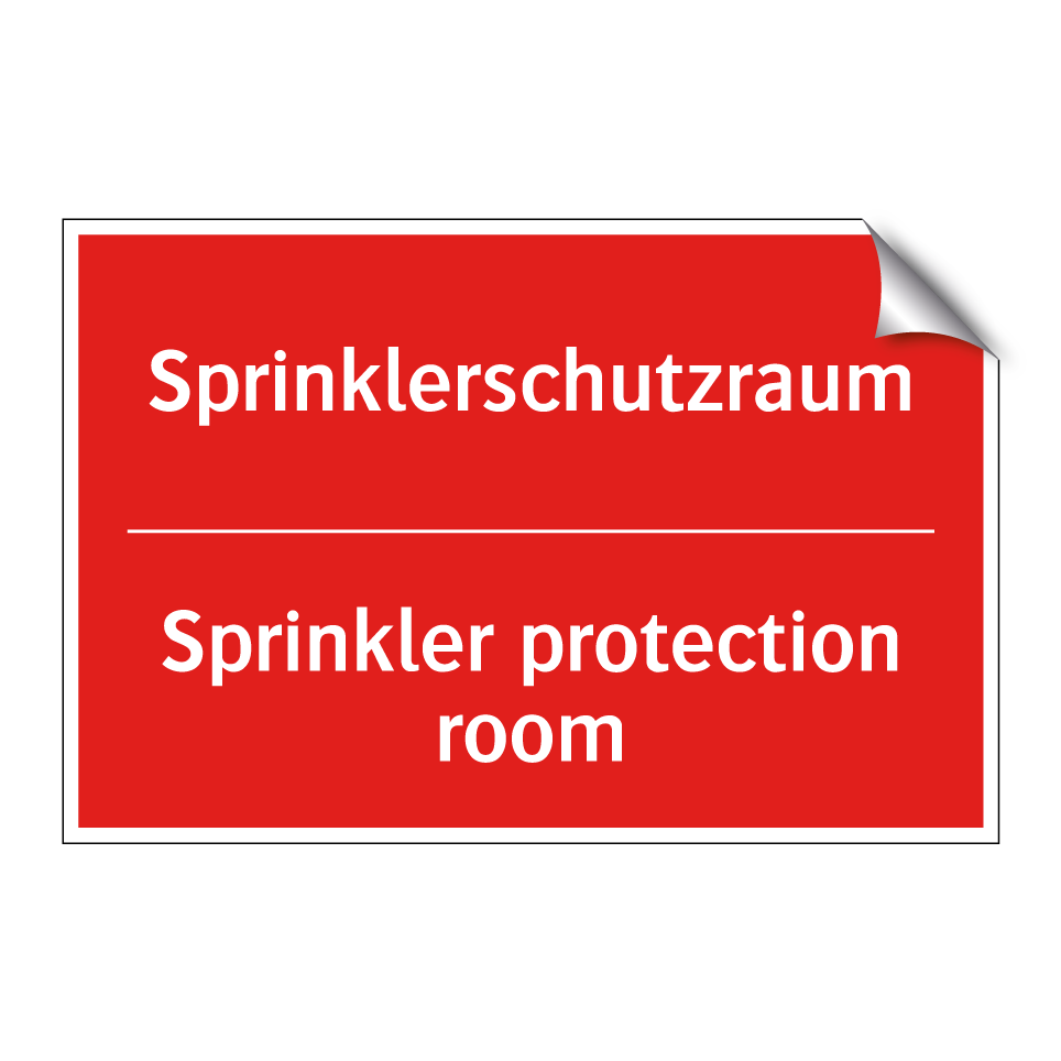Sprinklerschutzraum - Sprinkler protection room