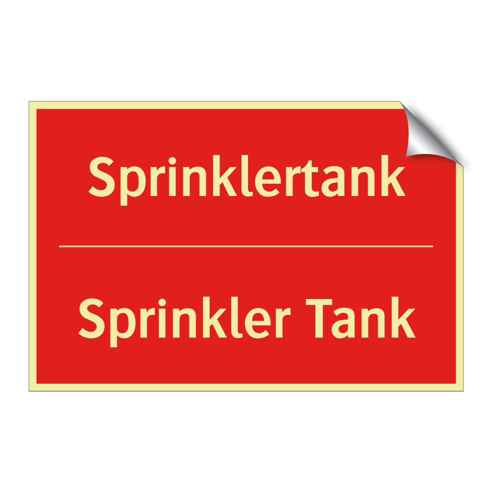 Sprinklertank - Sprinkler Tank