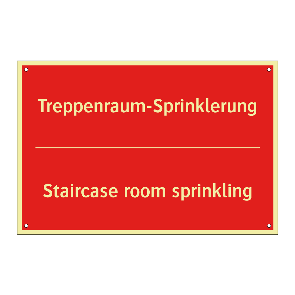 Treppenraum-Sprinklerung - Staircase room sprinkling