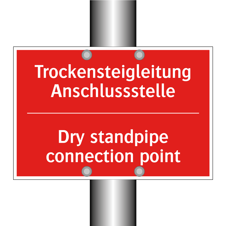 Trockensteigleitung Anschlussstelle/.../ - Dry standpipe connection point