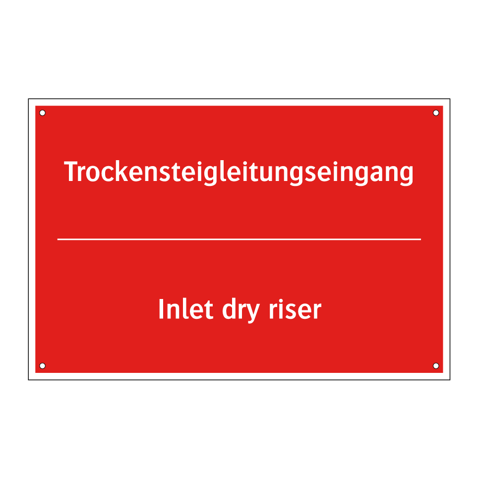 Trockensteigleitungseingang - Inlet dry riser