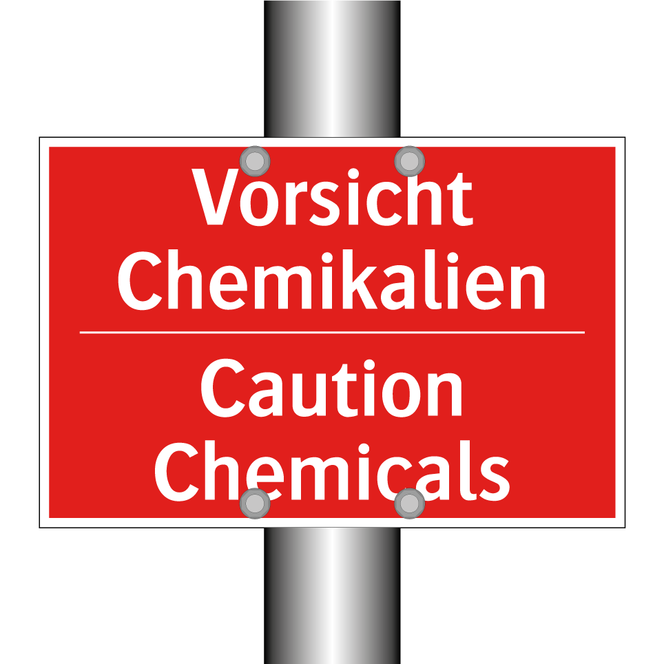 Vorsicht Chemikalien - Caution Chemicals