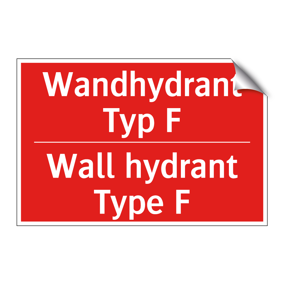 Wandhydrant Typ F - Wall hydrant Type F