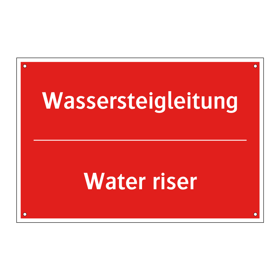 Wassersteigleitung - Water riser