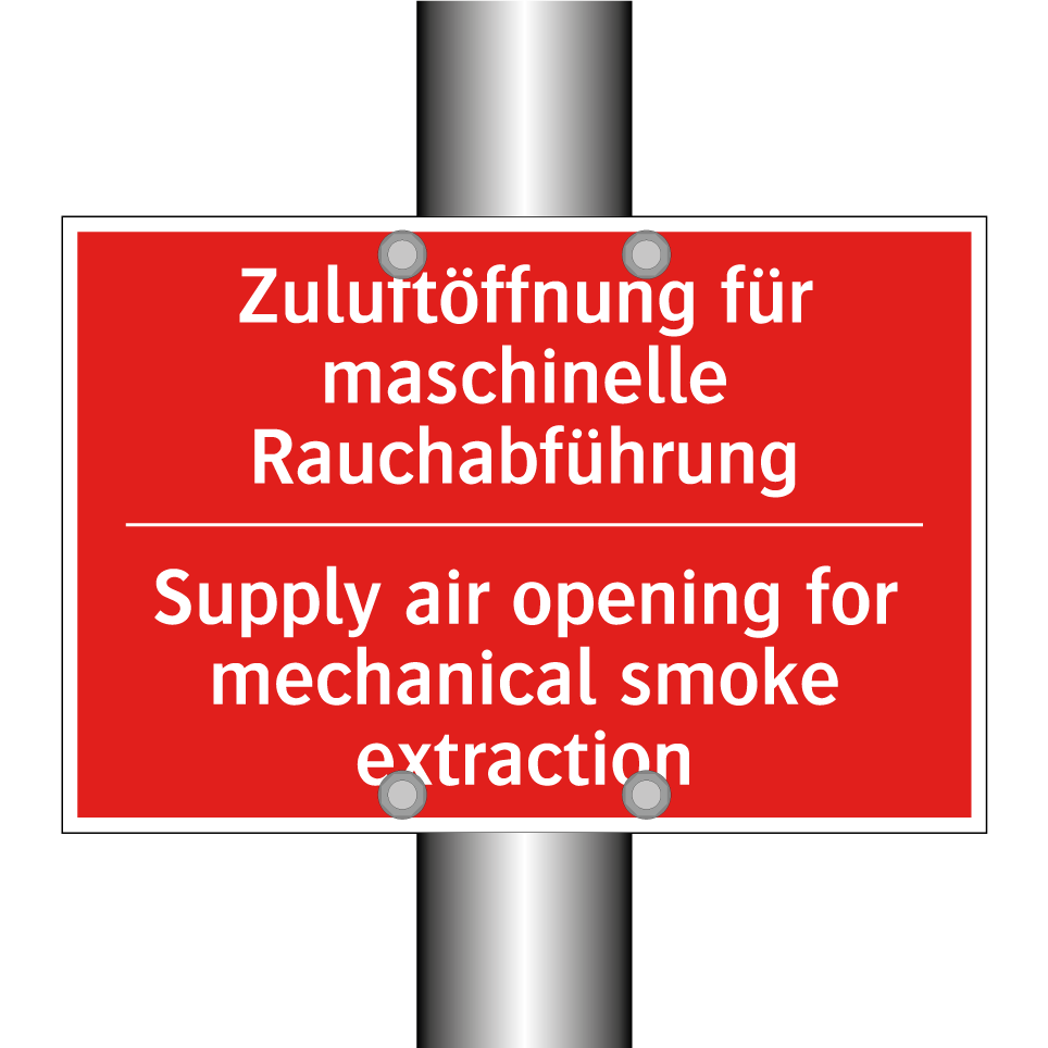 Zuluftöffnung für maschinelle /.../ - Supply air opening for mechanical /.../