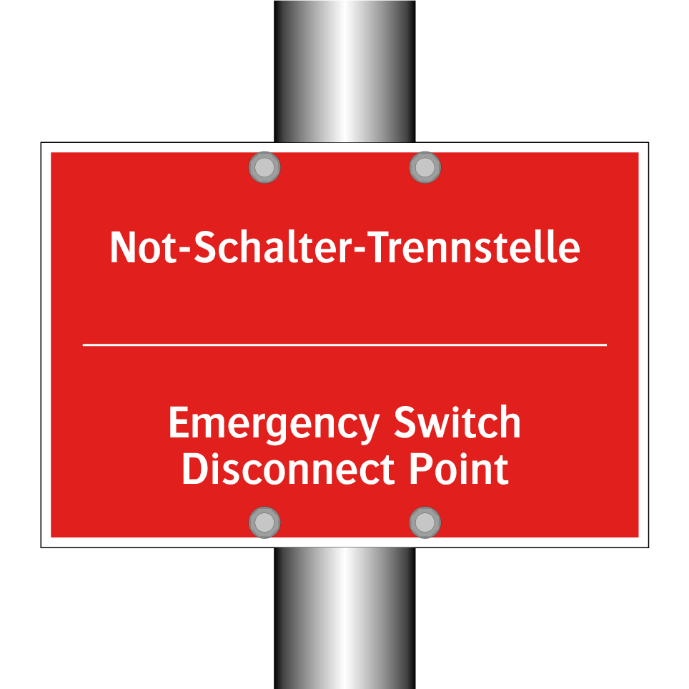 Not-Schalter-Trennstelle - Emergency Switch Disconnect Point/.../