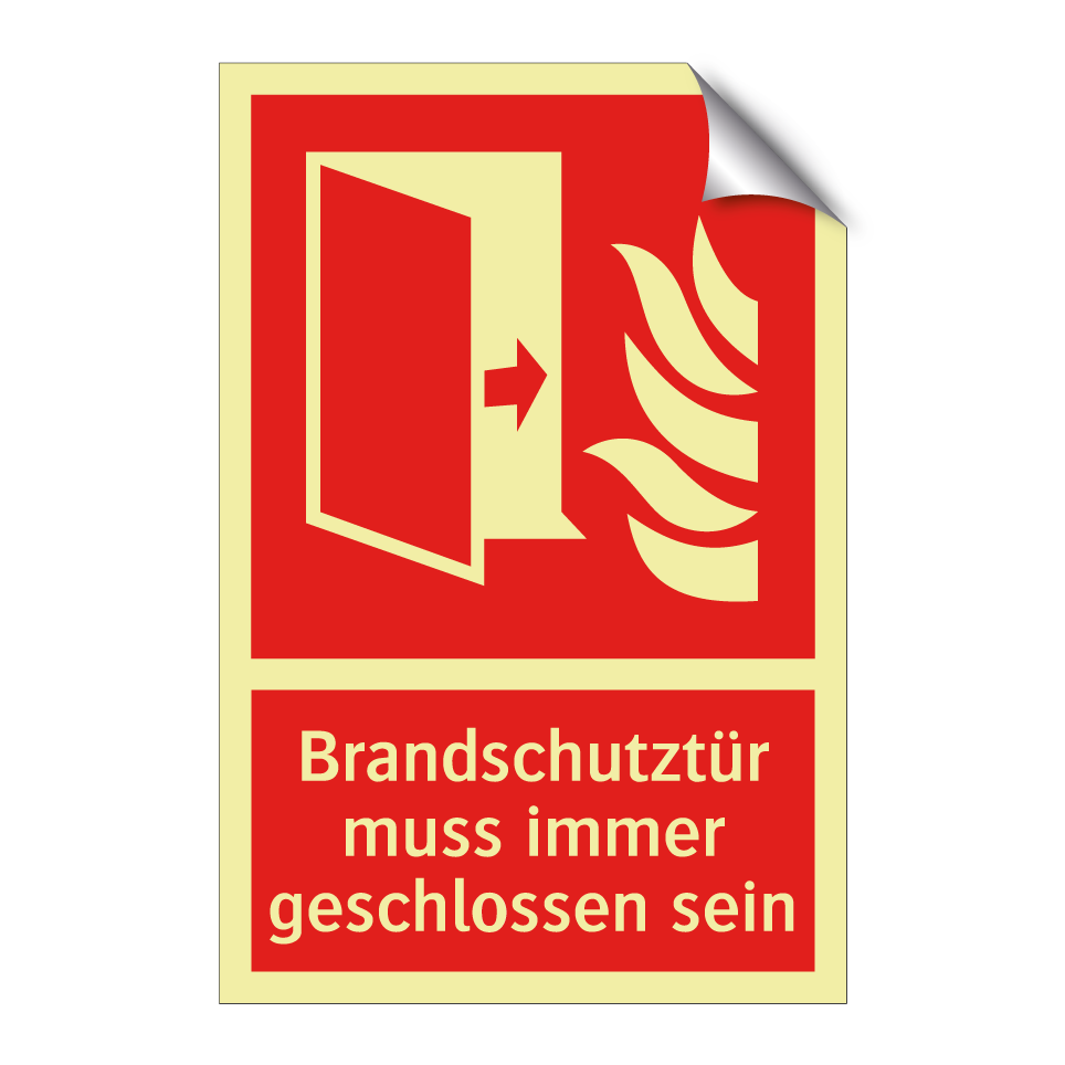 Brandschutztür muss immer geschlossen sein