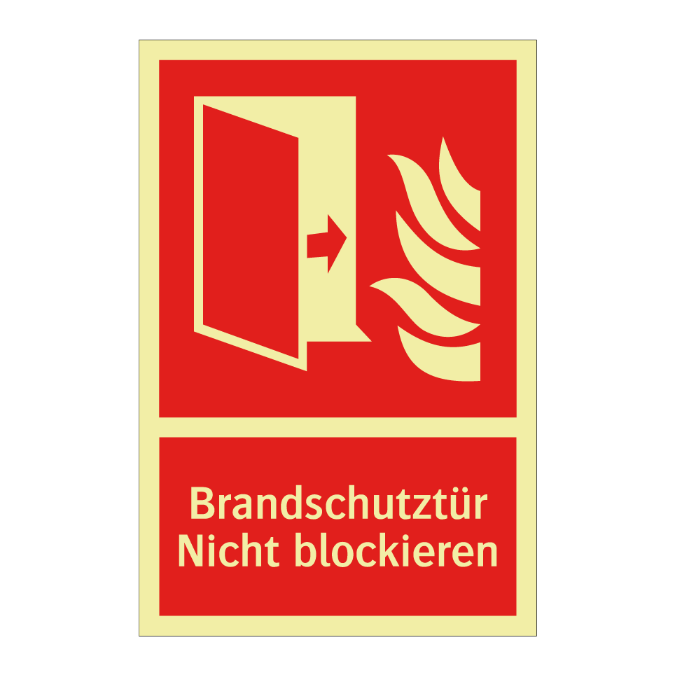 Brandschutztür Nicht blockieren