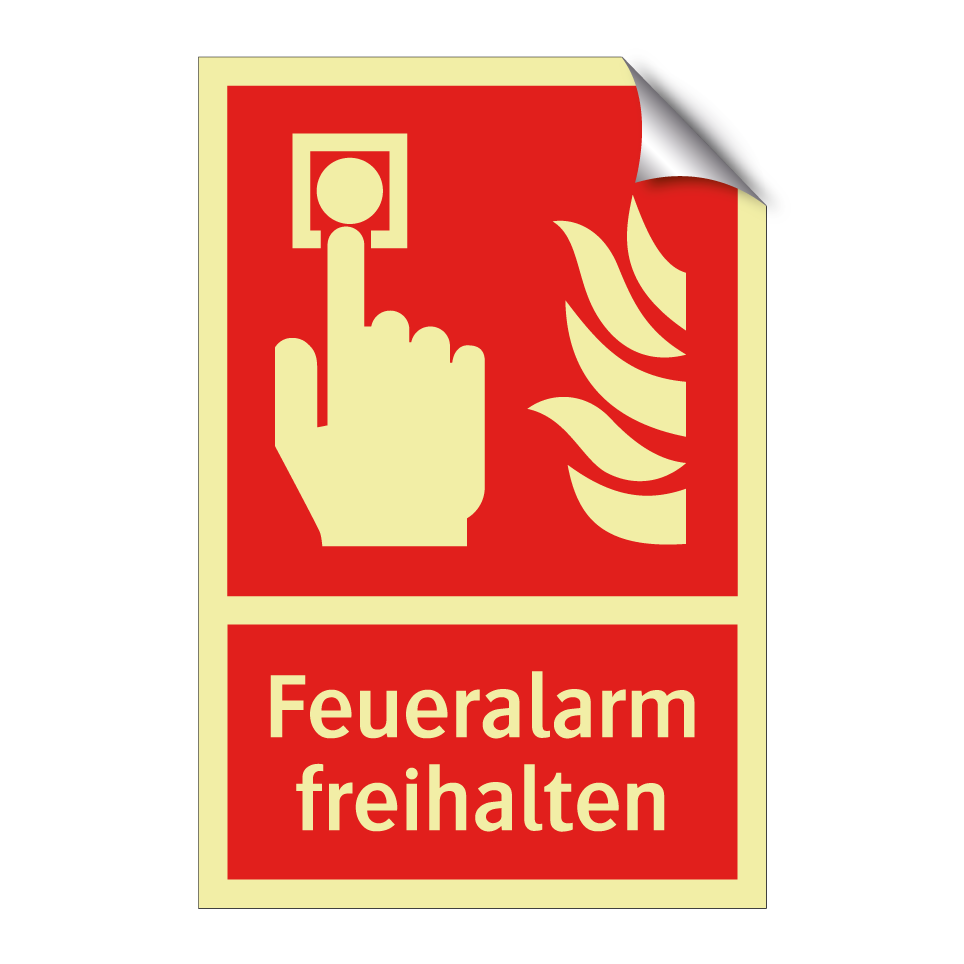 Feueralarm freihalten