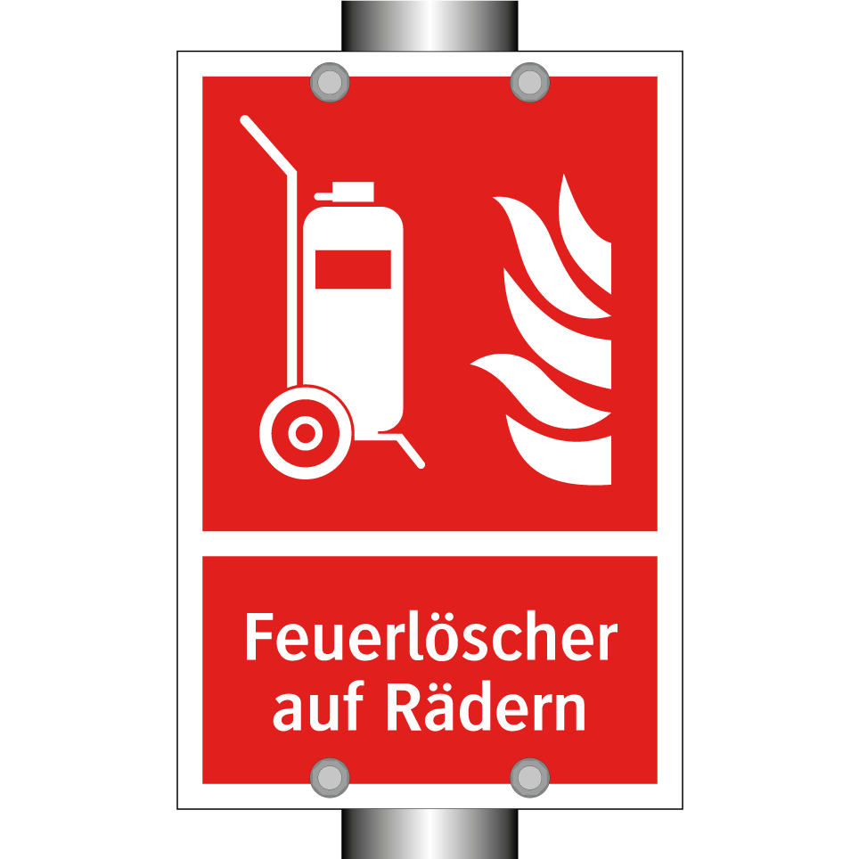 Feuerlöscher auf Rädern
