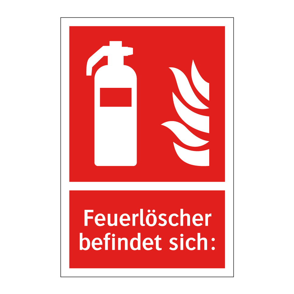 Feuerlöscher befindet sich: