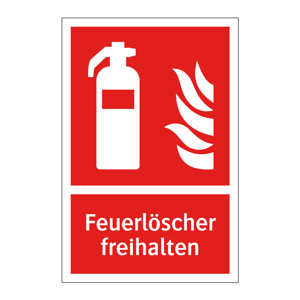 Feuerlöscher freihalten