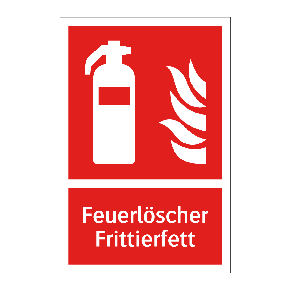 Feuerlöscher Frittierfett