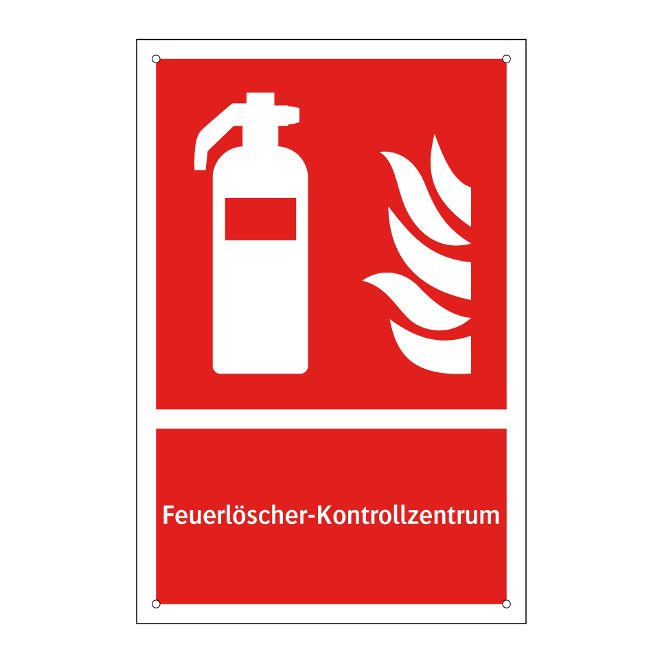 Feuerlöscher-Kontrollzentrum