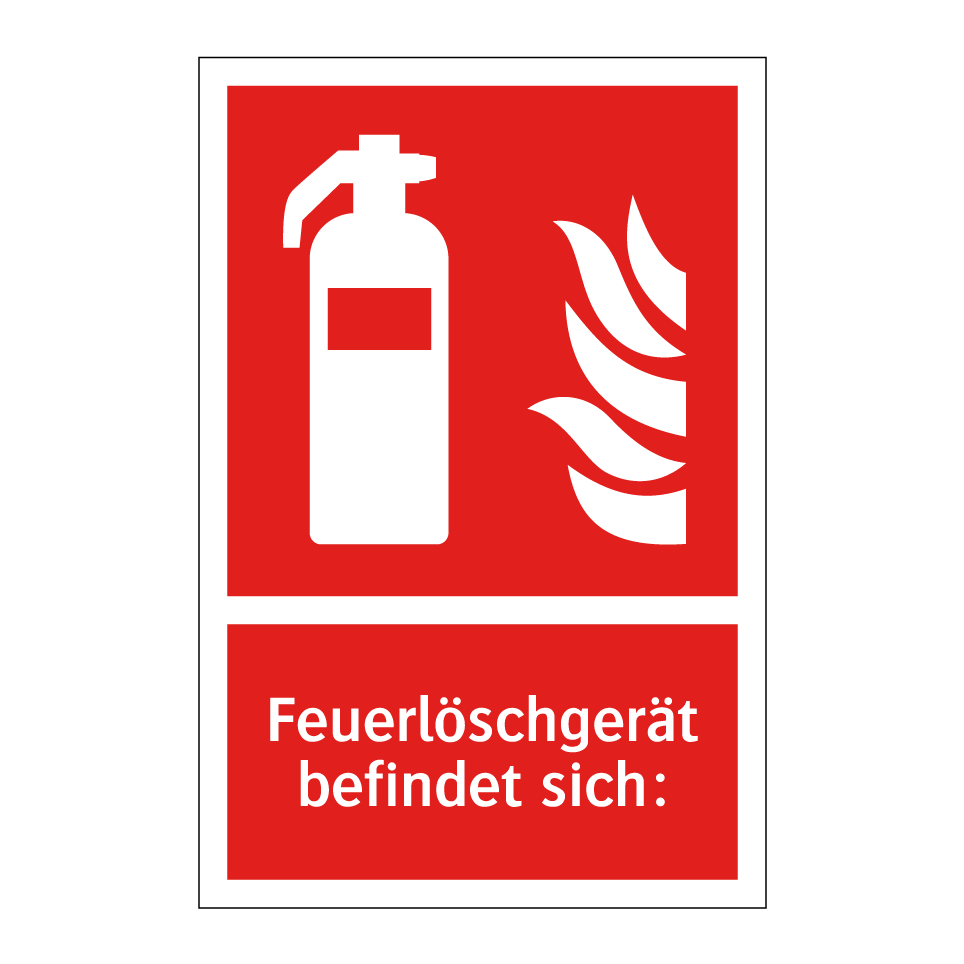 Feuerlöschgerät befindet sich: