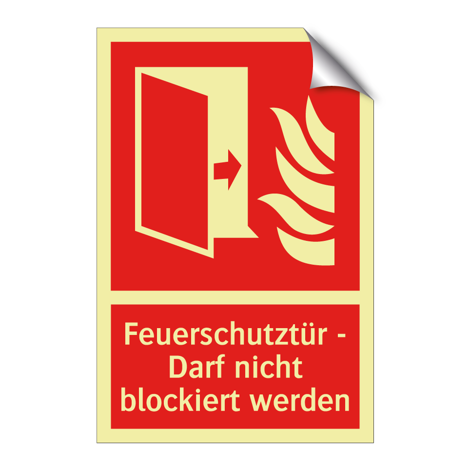 Feuerschutztür - Darf nicht blockiert werden