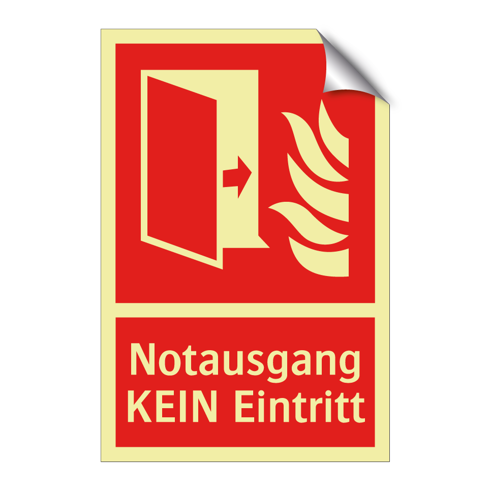 Notausgang KEIN Eintritt