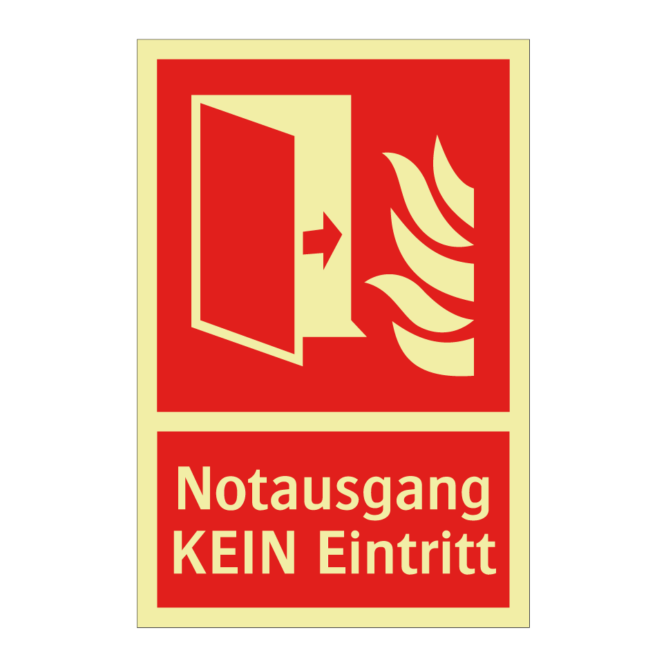 Notausgang KEIN Eintritt