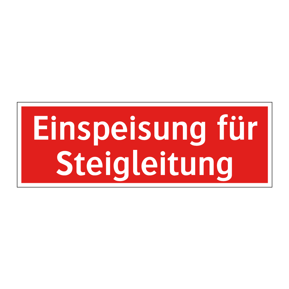 Einspeisung für Steigleitung