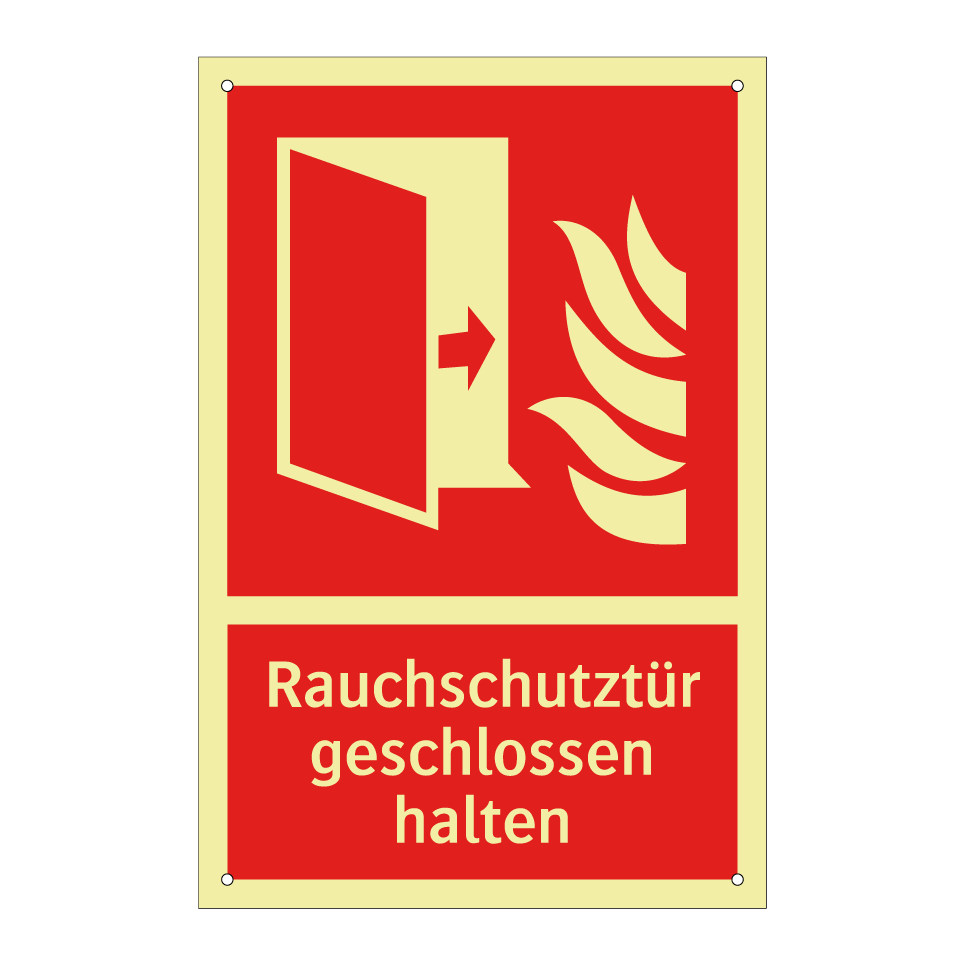 Rauchschutztür geschlossen halten