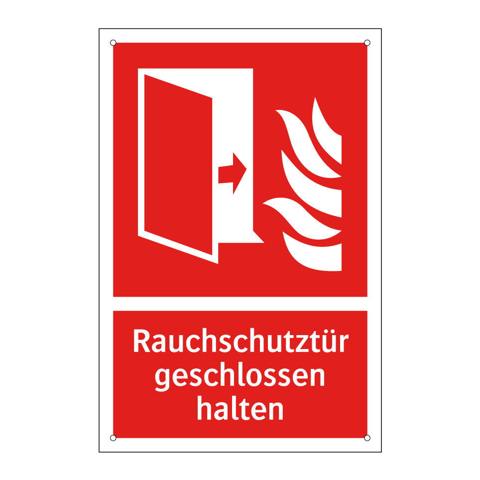 Rauchschutztür geschlossen halten