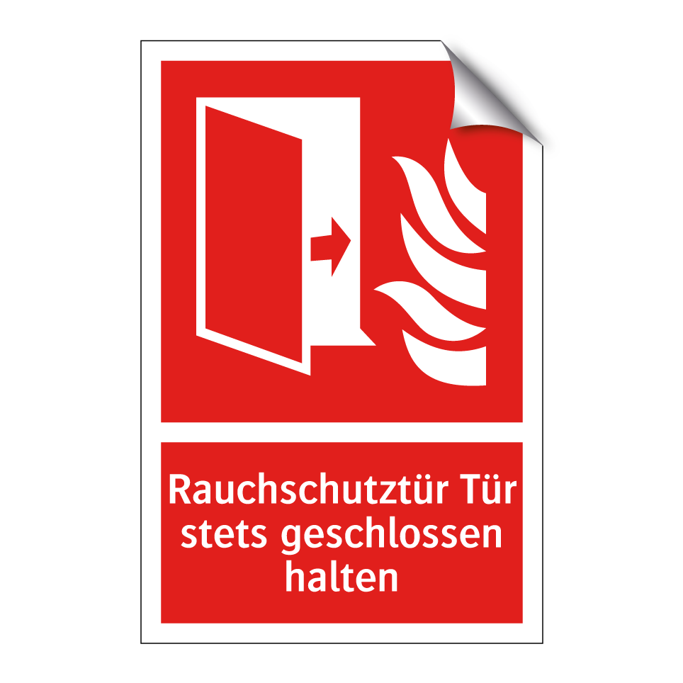 Rauchschutztür Tür stets geschlossen halten