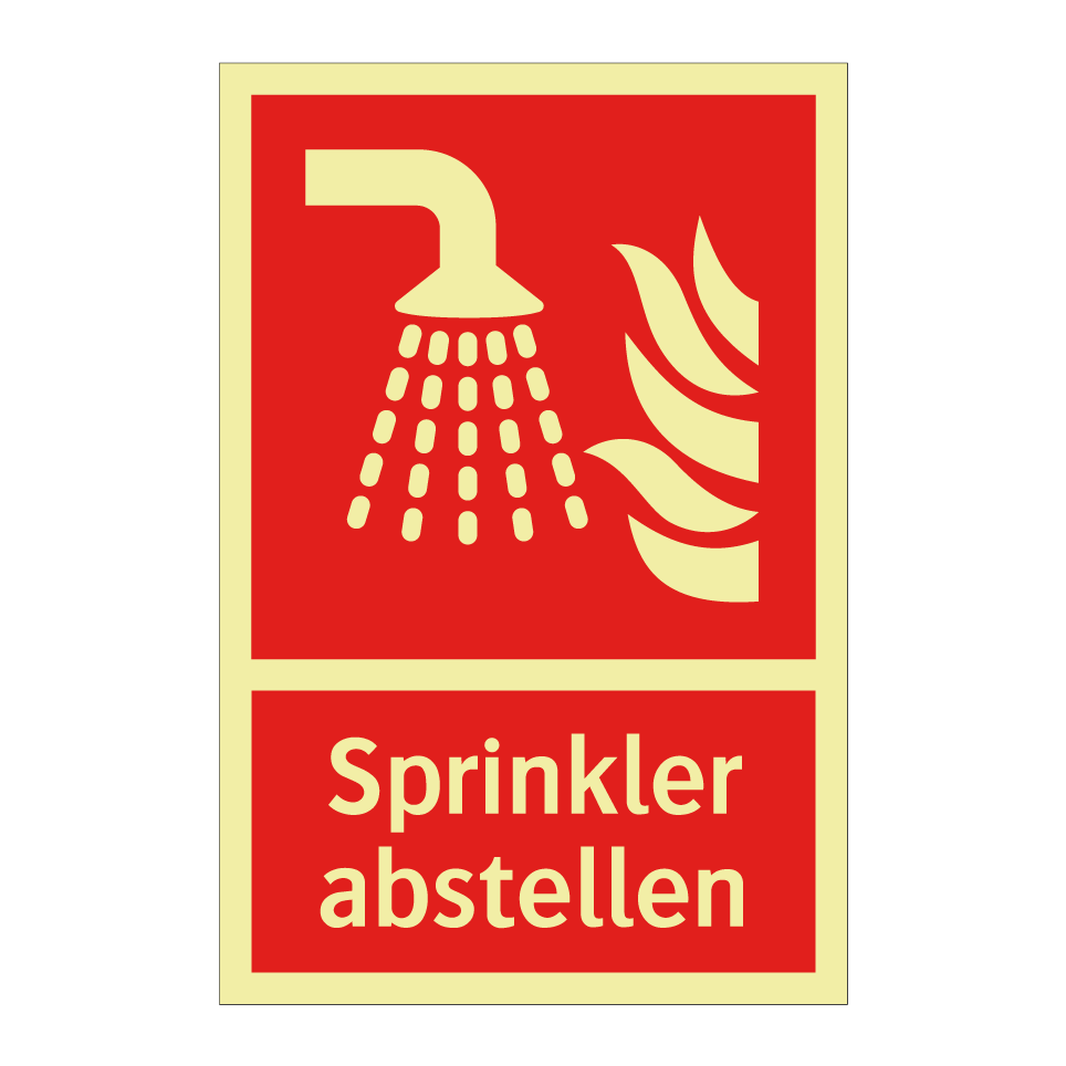 Sprinkler abstellen
