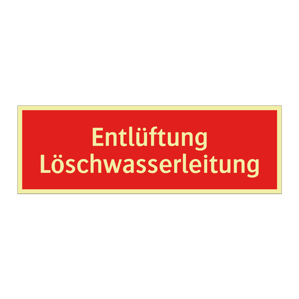 Entlüftung Löschwasserleitung