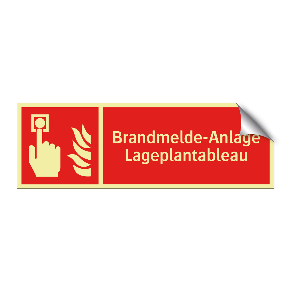 Brandmelde-Anlage Lageplantableau