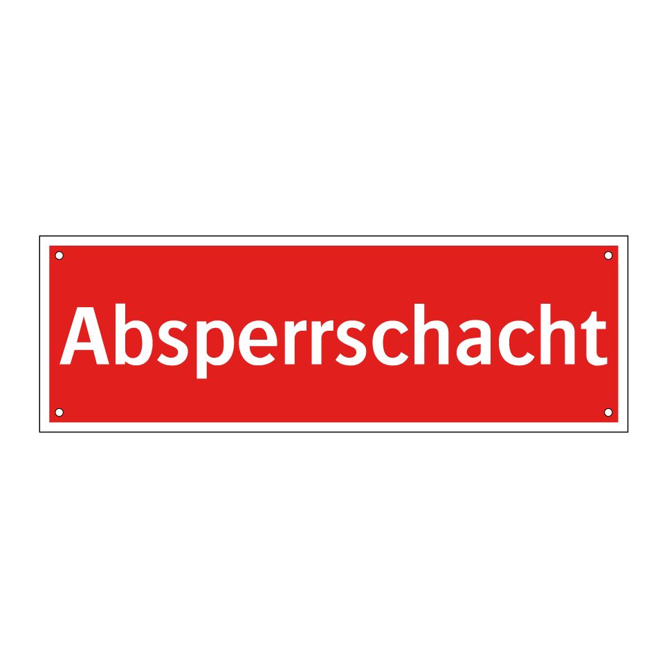 Absperrschacht