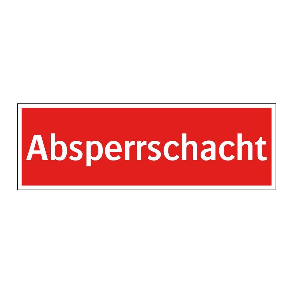 Absperrschacht