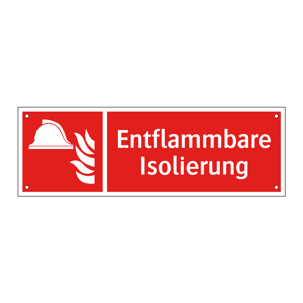 Entflammbare Isolierung