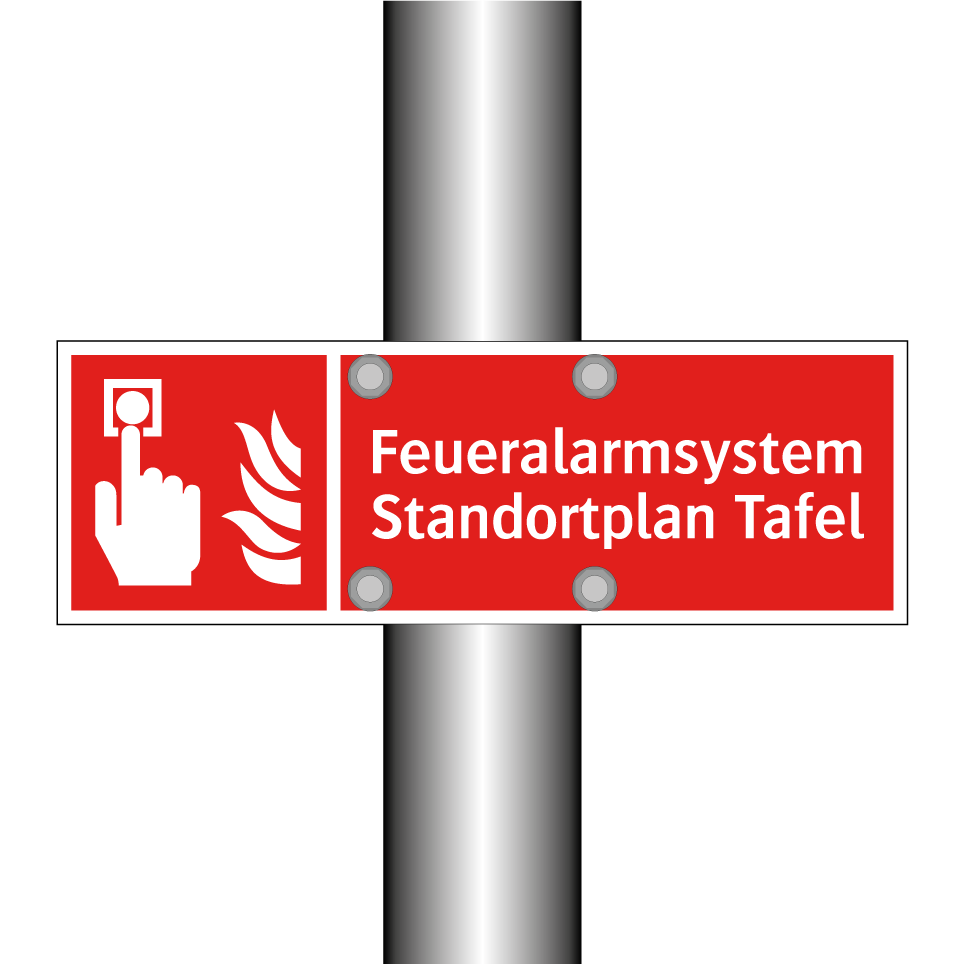 Feueralarmsystem Standortplan Tafel