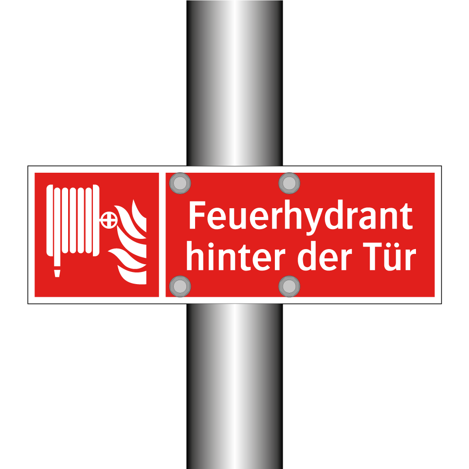 Feuerhydrant hinter der Tür