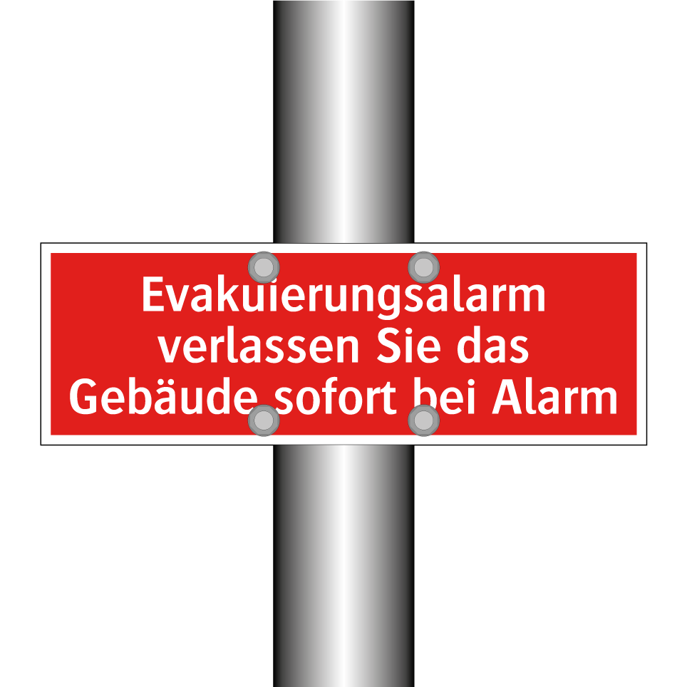 Evakuierungsalarm verlassen Sie das Gebäude sofort bei Alarm