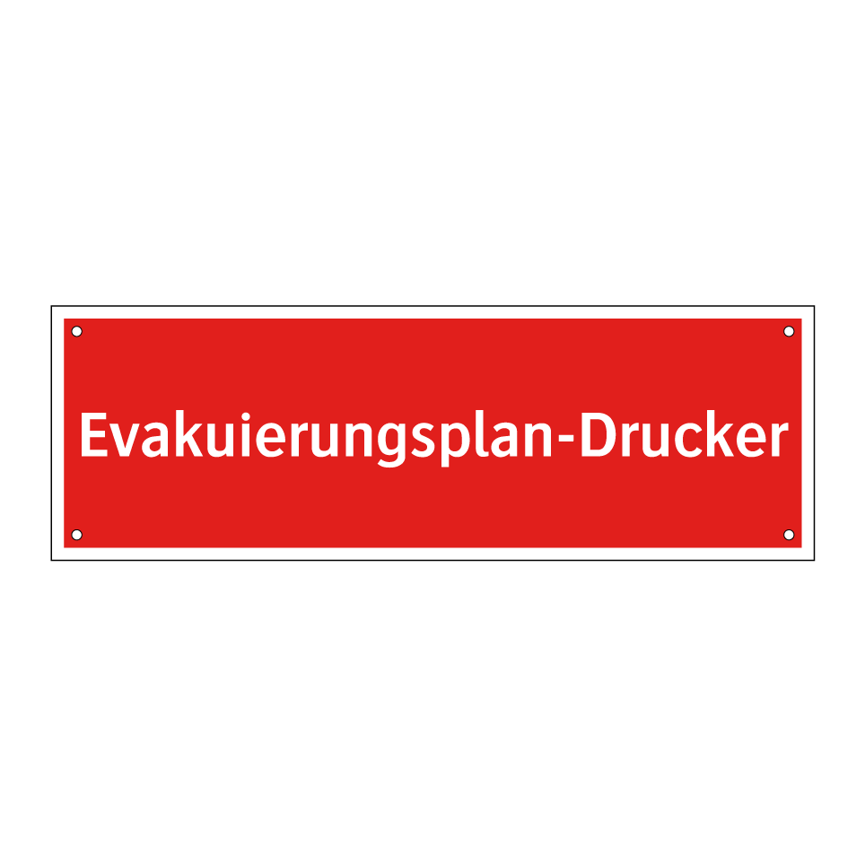 Evakuierungsplan-Drucker