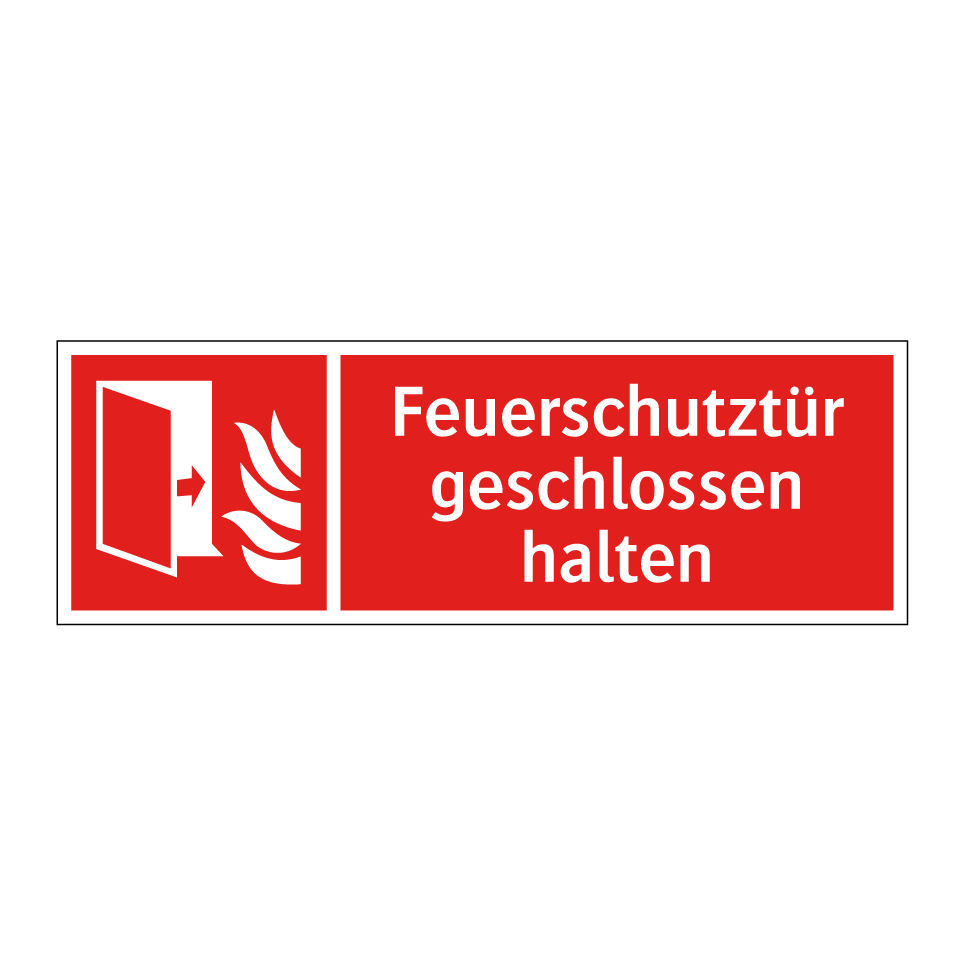 Feuerschutztür geschlossen halten