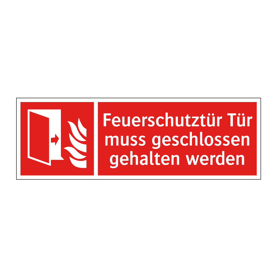 Feuerschutztür Tür muss geschlossen gehalten werden