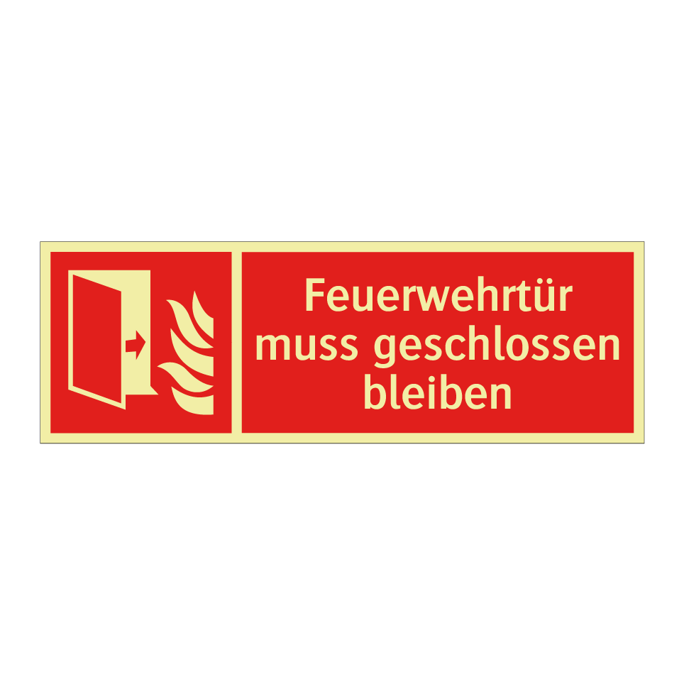 Feuerwehrtür muss geschlossen bleiben