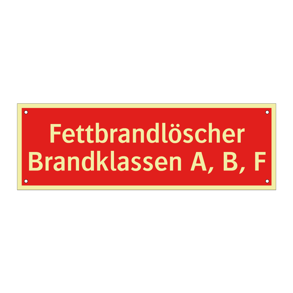 Fettbrandlöscher Brandklassen A, B, F