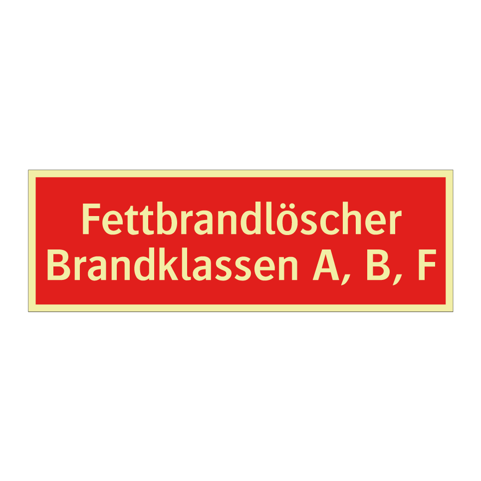 Fettbrandlöscher Brandklassen A, B, F