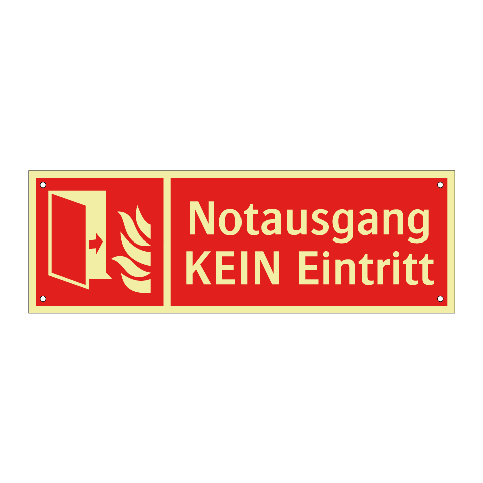 Notausgang KEIN Eintritt