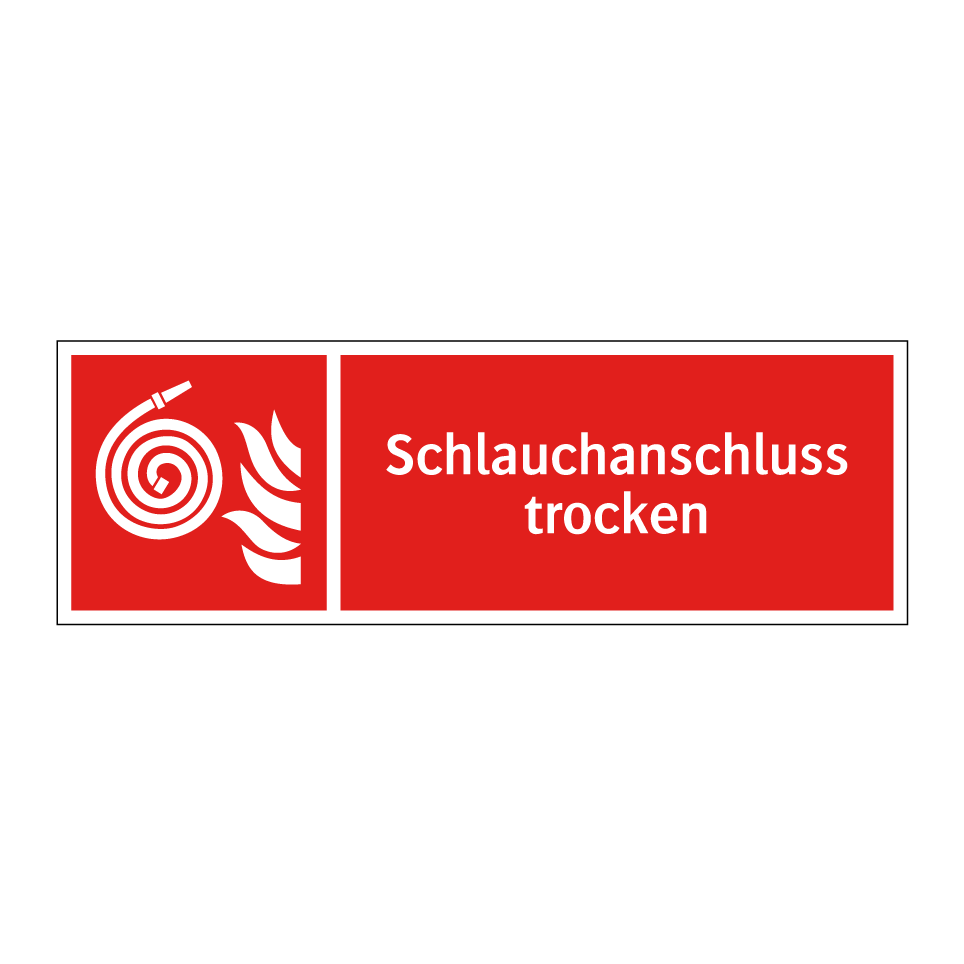 Schlauchanschluss trocken