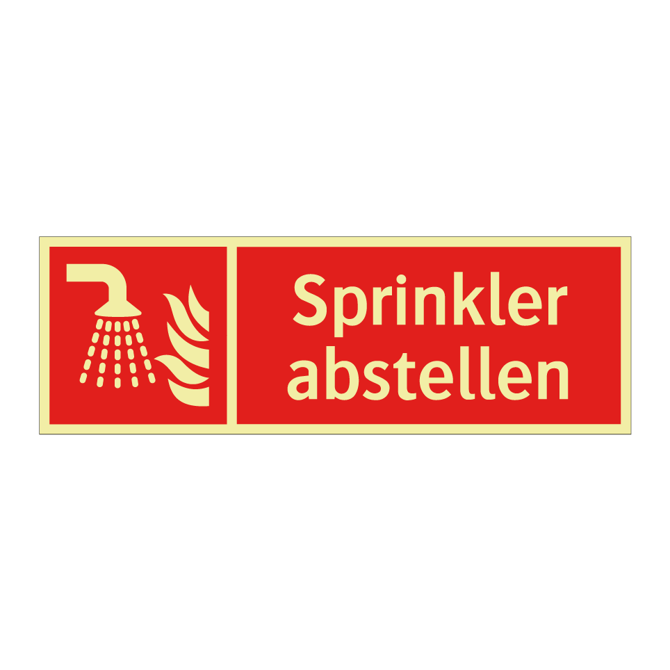 Sprinkler abstellen