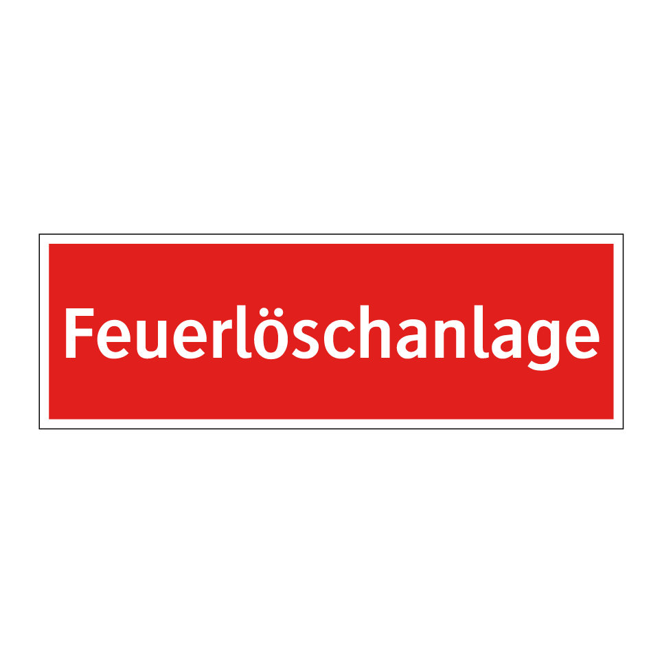Feuerlöschanlage