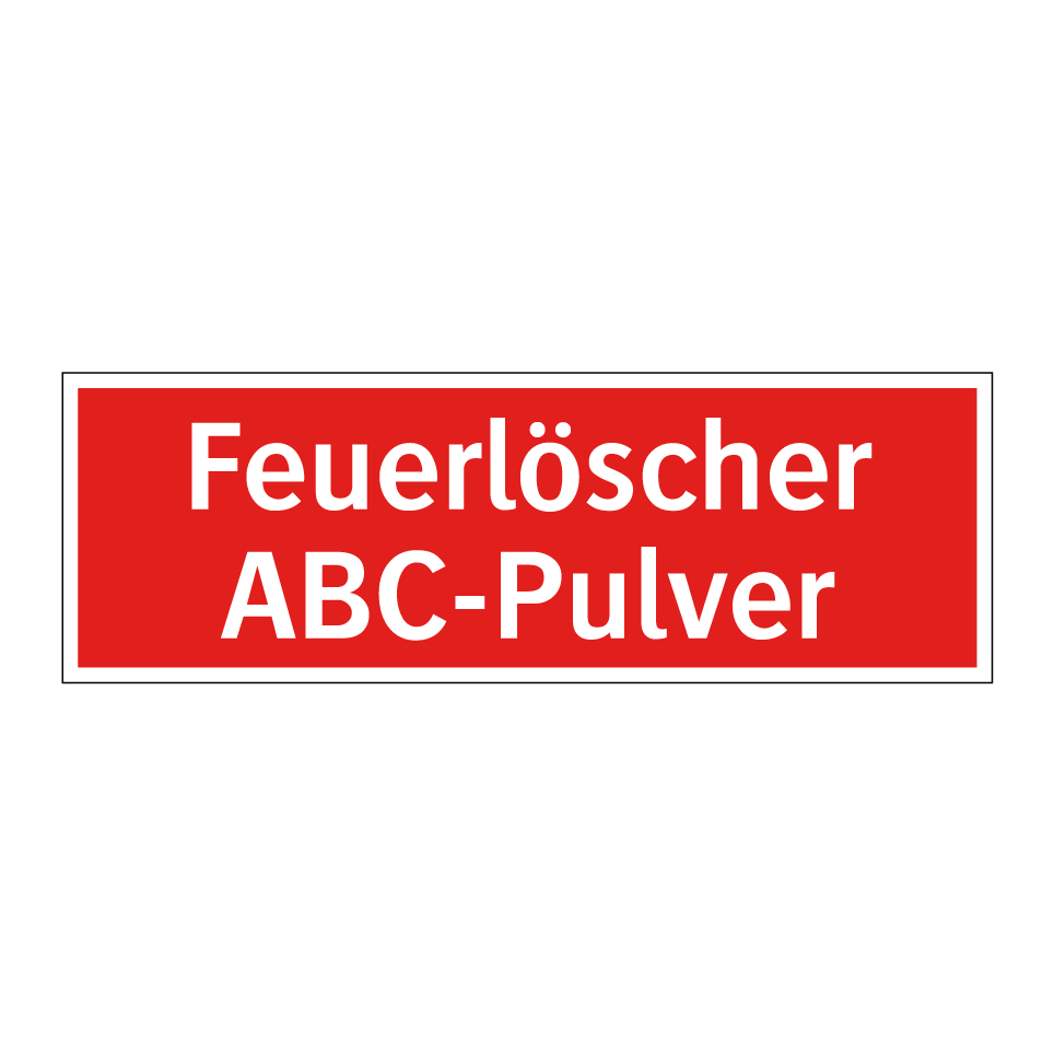 Feuerlöscher ABC-Pulver