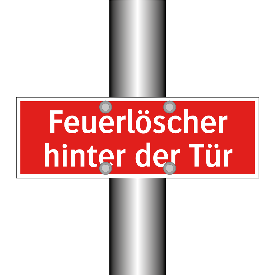 Feuerlöscher hinter der Tür