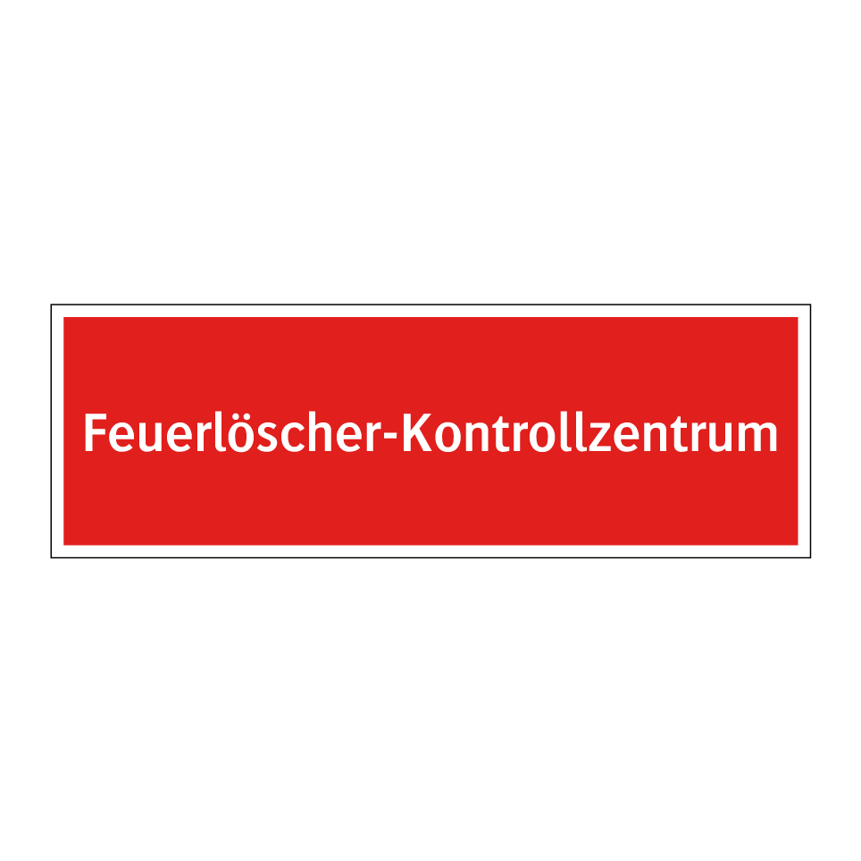 Feuerlöscher-Kontrollzentrum